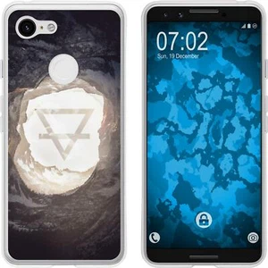 Google Pixel 3 Custodia in Silicone elemento terra M2 Case Cover - Foto 1 di 2