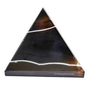 Black Onyx Crystal Pyramid Collection - Picture 1 of 6