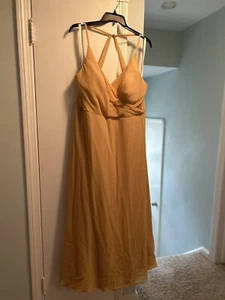 Azazie Bridesmaid Dress, Gold, Size A22. - Picture 1 of 2