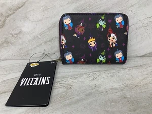 Loungefly Funko POP! Disney Villains Print Zip-Around Wallet Free Ship - Picture 1 of 4