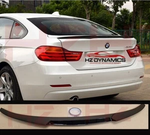 GLOSS BLACK M4 LOOK BOOT LIP SPOILER FOR 2013 2017 BMW 4 SERIES F36 GRAND COUPE - Picture 1 of 9