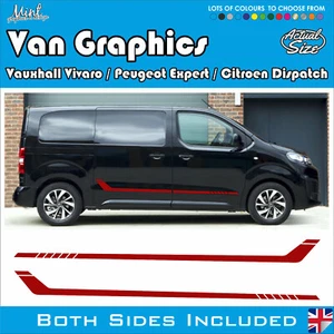 Peugeot Expert SWB / LWB rayas laterales calcomanías pegatinas furgoneta gráficos envío y devolución gratuitos 070 - Imagen 1 de 4