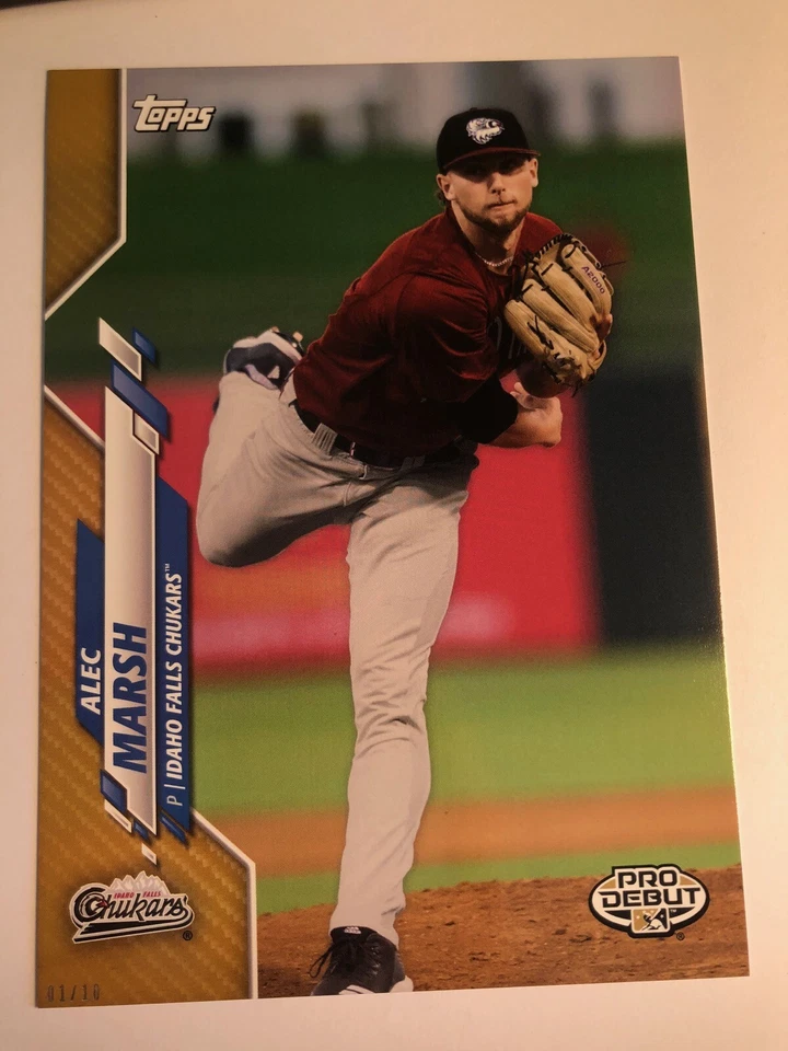 2020 Topps Pro Debut Jumbo 5x7 Alec Marsh Chukars PD39 01/10 - Image 1 of 1
