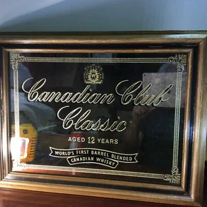 Vintage Canadian Club C.C. Whisky Mirror/Bar Decor. 22” X 16.5” - Picture 1 of 4