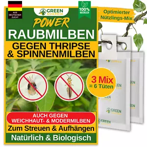 Power Raubmilben gegen Thripse & Spinnmilben, 3 Mix(6Tüten), Pflanzen & Cannabis - Bild 1 von 7