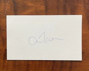 Autographed Al Rosen Index Card - Cleveland Indians - Baseball Hall Of Fame - Picture 1 of 1