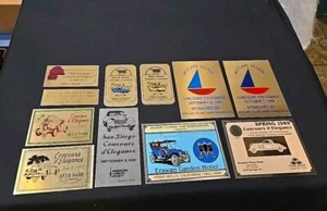 Vintage Concours D'Elegance Armaturenbrett Plakette Sammlung - Lot von 11, so. Kalifornien. - Bild 1 von 14