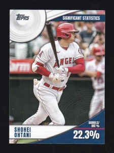 2022 Topps Serie 2 #SS-2 SHOHEI OHTANI Inserto de estadísticas significativas LA Angels - Imagen 1 de 2