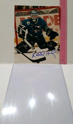 复古 Kelly Hrudey 亲笔签名 8 x 10 英寸 NHL。 带顶部装载机。 没有真品证明 — 第 1/3 张图片