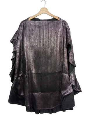 TALBOT RUNHOF Abendkleid Damen Kleid Gr. DE 42 lila-silberfarben Glanz-Optik - Bild 1 von 4