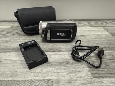 Toshiba Camileo H10 PX1456K-1CAM HDMI TV 5X Optical Zoom Camcorder - Image 1 of 4