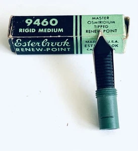 Vtg Esterbrook 9460 Master Series Renew Point Rigid Medium Manifold Nib In Box - Picture 1 of 6