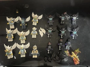 Lego Legends of Chima Minifigures Lot 19 Minifigs and Accessories Eagles Ravens - Picture 1 of 2