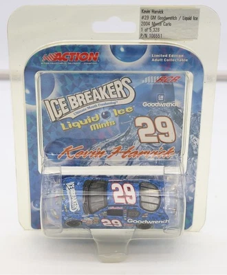 2004 Kevin Harvick #29 Ice Breakers Liquid Ice 1/64 NASCAR Action Diecast - NEW  - Image 1 of 4
