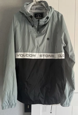 Vintage Volcom Stone XL Pullover Hooded Windbreaker Jacket  Zip Up Neck Y2K - Image 1 of 3
