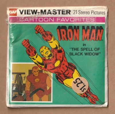 Complete set of vintage View-Master reels Iron Man in “The Spell of Black Widow” - Image 1 of 2