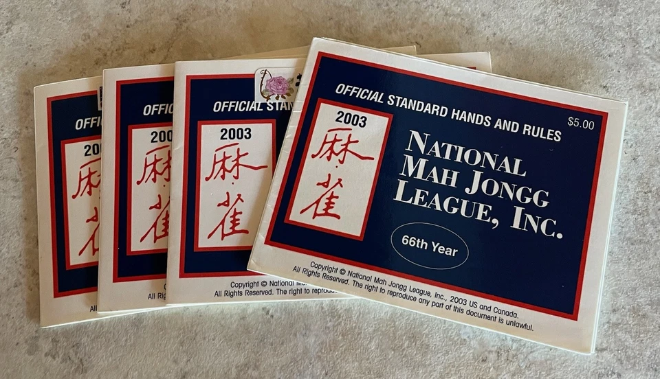 2003 National Mah Jongg Leaque Official Standard  Hands & Rules Set of 4 - Image 1 of 1