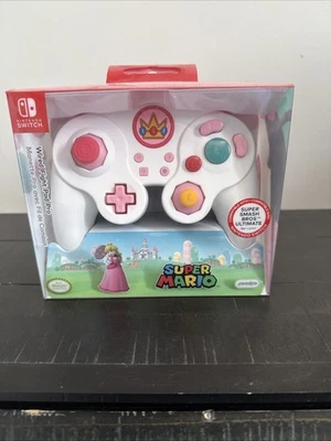 PDP Gaming Princess Peach Wired Fight Pad Pro Controller For Nintendo Switch NIB - Image 1 of 2