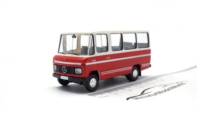 Mercedes O 309 - weiss/rot - 1:87 - Brekina (36709) - Bild 1 von 2