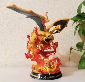 Action Figure Pokémon Charmander Charizard Evolution 25cm Statu Collezione Anime - Imagen 1 de 3