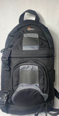 Lowepro Slingshot 100 AW Digital Camera Hiking Backpack Padded Bag Black - Image 1 of 4