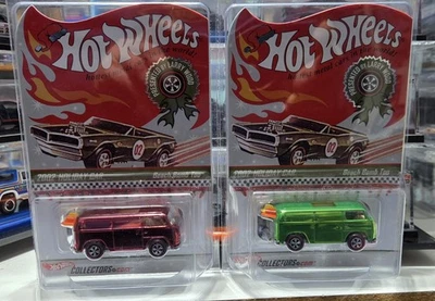 Hot Wheels 2002 Holiday BEACH BOMB TOO RLC VW Bus RLBB cargador trasero conjunto de Navidad Foto 1 de 4