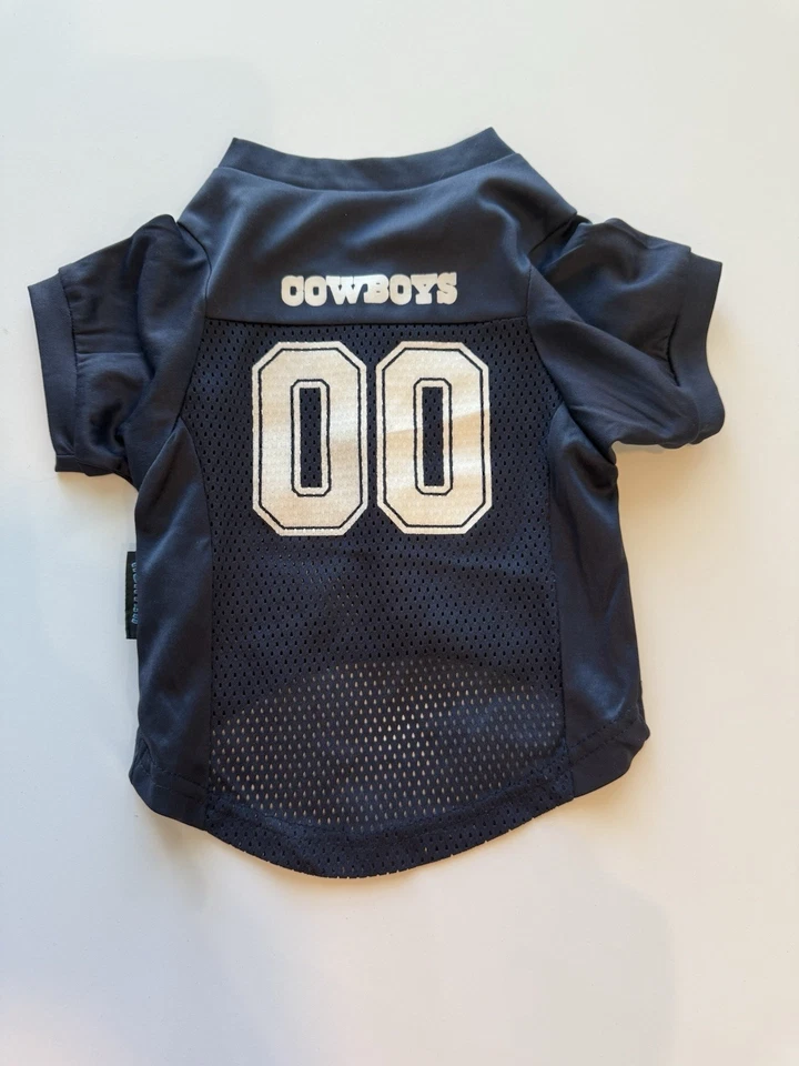 🏈 达拉斯牛仔狗球衣 - 中号 - NFL 宠物服装 — 第 1/4 张图片