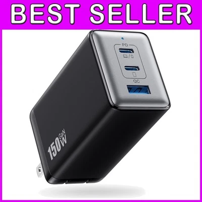 Versatile 150W GaN USB C Charger: Rapidly Charge Laptops and Smartphones - Image 1 of 4