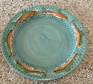 Fioriware Jardinware TROUT 11 1/2" Light Green Dinner Plate - Picture 1 of 3