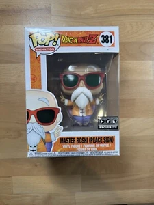 Funko Pop! Dragon Ball Z Master Roshi: Peace Sign #381 exclusivo para ojos NUEVO en caja - Imagen 1 de 6