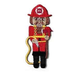 Fireman, Firefighter Iron On Patch, Fire Station Embroidered - Picture 1 of 3