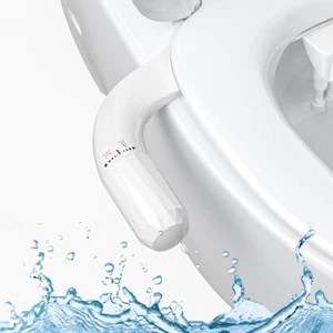Toilettensitz Intimdusche Bidet Dusch WC Aufsatz Doppel Düse Waschkit Ultraslim - Bild 1 von 14