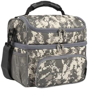 Double Layer Cooler Insulated Lunch Bag Adult Lunch Box Large Tote Bag for Me... - Picture 1 of 6