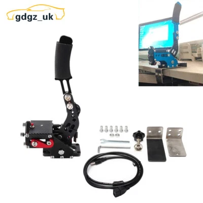 Black 14Bit PS4/PS5 PS USB3.0 SIM Handbrake with Clamp for Racing Games T300RS - Image 1 of 4