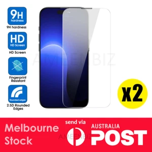 2x Tempered Glass Screen Protector Cover Film For iPhone 13 Pro AU Stock - Picture 1 of 9