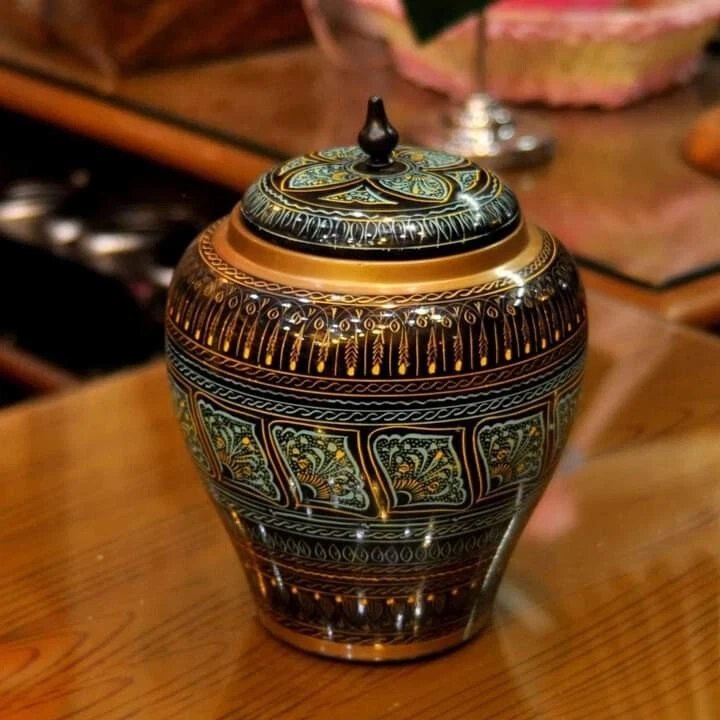 Contenedor jarrón madera Foto 1 de 1