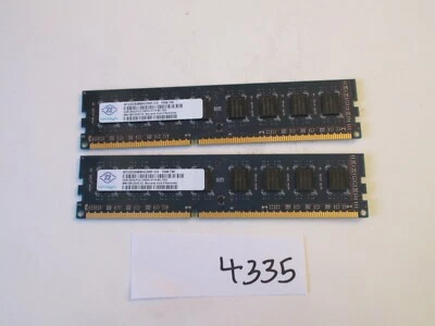 Nanya NT2GC64B8HC0NF-CG 2x2Gb=4Gb PC3-10600 1333Mhz DDR3 Desktop Memory RAM 4335 - Image 1 of 2