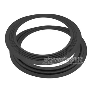 2x 10" inch Speaker 2-Ring 4-Ring Cloth Edge Woofer Bass Surround Circle Repair - Picture 1 of 14