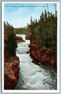 4312. Firehole Cascades, Yellowstone Nat'l Park - Postally Unused, HHT Co - Picture 1 of 2
