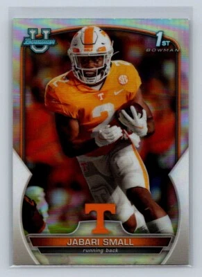 2022 Bowman Chrome University 1st Refractor #19 Jabari Small Tennessee Vols - Image 1 of 2