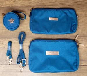 Jujube Teal Lagoon - Chromatics Be Set- Medium & Large Pcs w/straps & Paci Pod - Picture 1 of 2