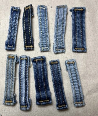 Jeans Gürtelschlaufen Offcut Material in verschiedenen Farben (10er Pack) - Bild 1 von 4