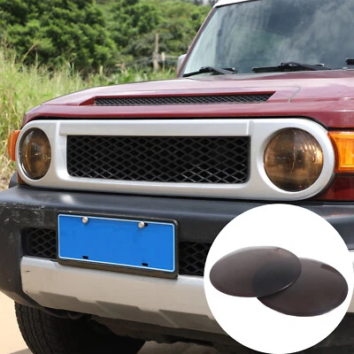 For Toyota FJ Cruiser 2007-21 Smoked Car Front Headlamps Shell Head Light Cover - Image 1 of 4