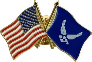 USAF UNITED STATES AIR FORCE FLAG LAPEL PIN - Picture 1 of 6