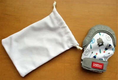 Nuby Happy  - Chewy Toy Teether Mitt - BPA Free Hands Silicone Teething Mitten - Image 1 of 4