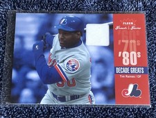 2006 Fleer Greats of the Game - TIM RAINES - Game Used Jersey - MONTREAL EXPOS