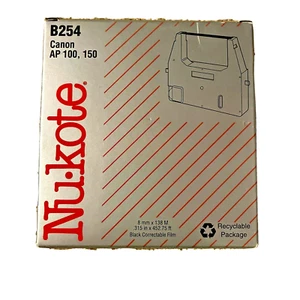 Cinta de repuesto para máquina de escribir Nukote B254 para Canon AP 100, 150 de lote antiguo - Imagen 1 de 3