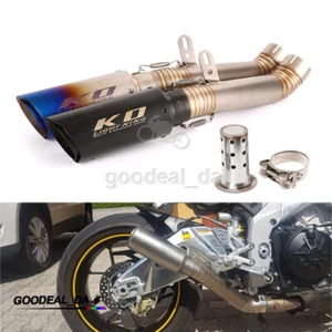 For Aprilia RSV4 2015 Motorcycle Exhaust Mid Pipe Connecting 60mm Baffle Muffler - Picture 1 of 13