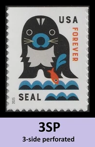 US 6009 Baby Wild Animals Seal F 3SP single MNH 2025 - Picture 1 of 1