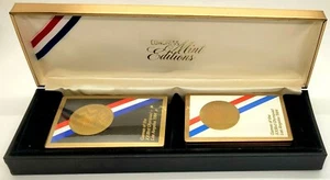 Juego de cartas de juego de los Juegos Olímpicos 1984 dos paquetes edición limitada juego Olimpiada oro como nuevo - Imagen 1 de 8